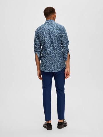 SELECTED HOMME Slim fit Overhemd 'SLHEthan' in Blauw