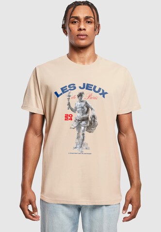 T-Shirt 'Les Jeux De Paris' Mister Tee en beige : devant