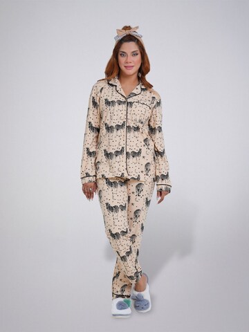 LEAFLETIC Pyjama‌‌‌ in Beige