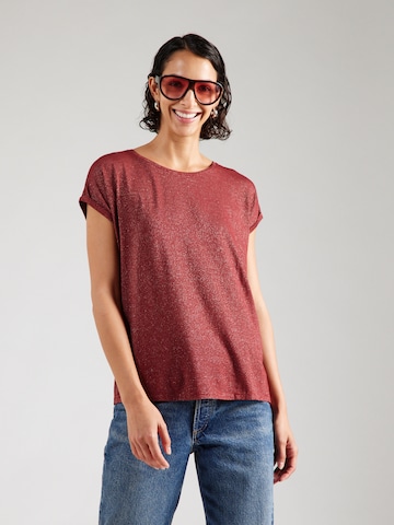 VERO MODA Μπλουζάκι 'VMLAVA' σε καφέ: μπροστά