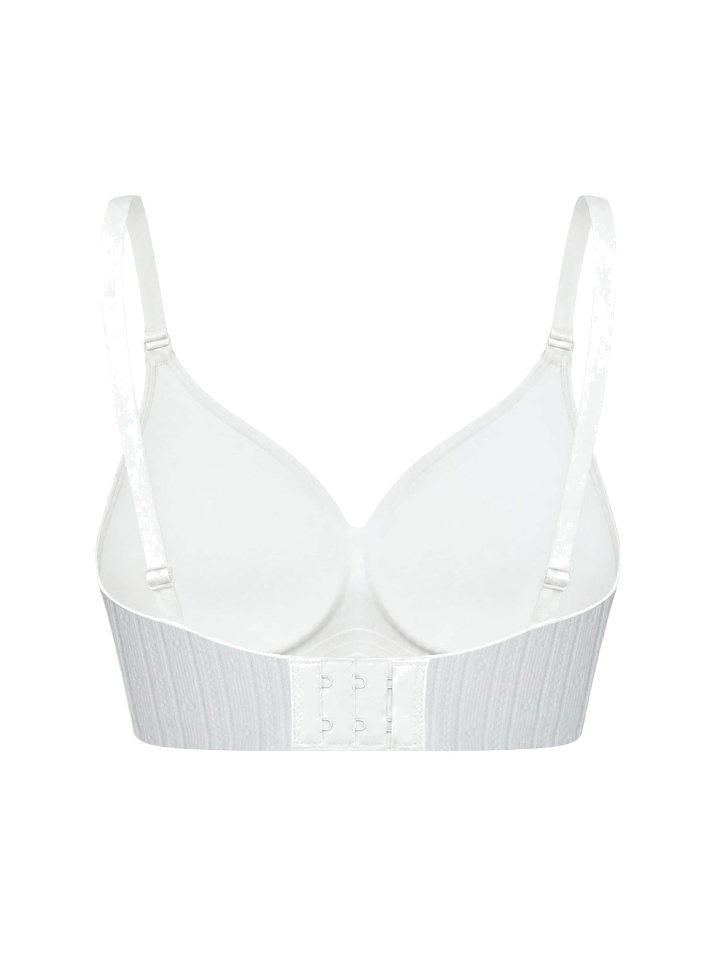 cfab Push-up BH 'Jacquard Comfort Push-Up BH' in Wit