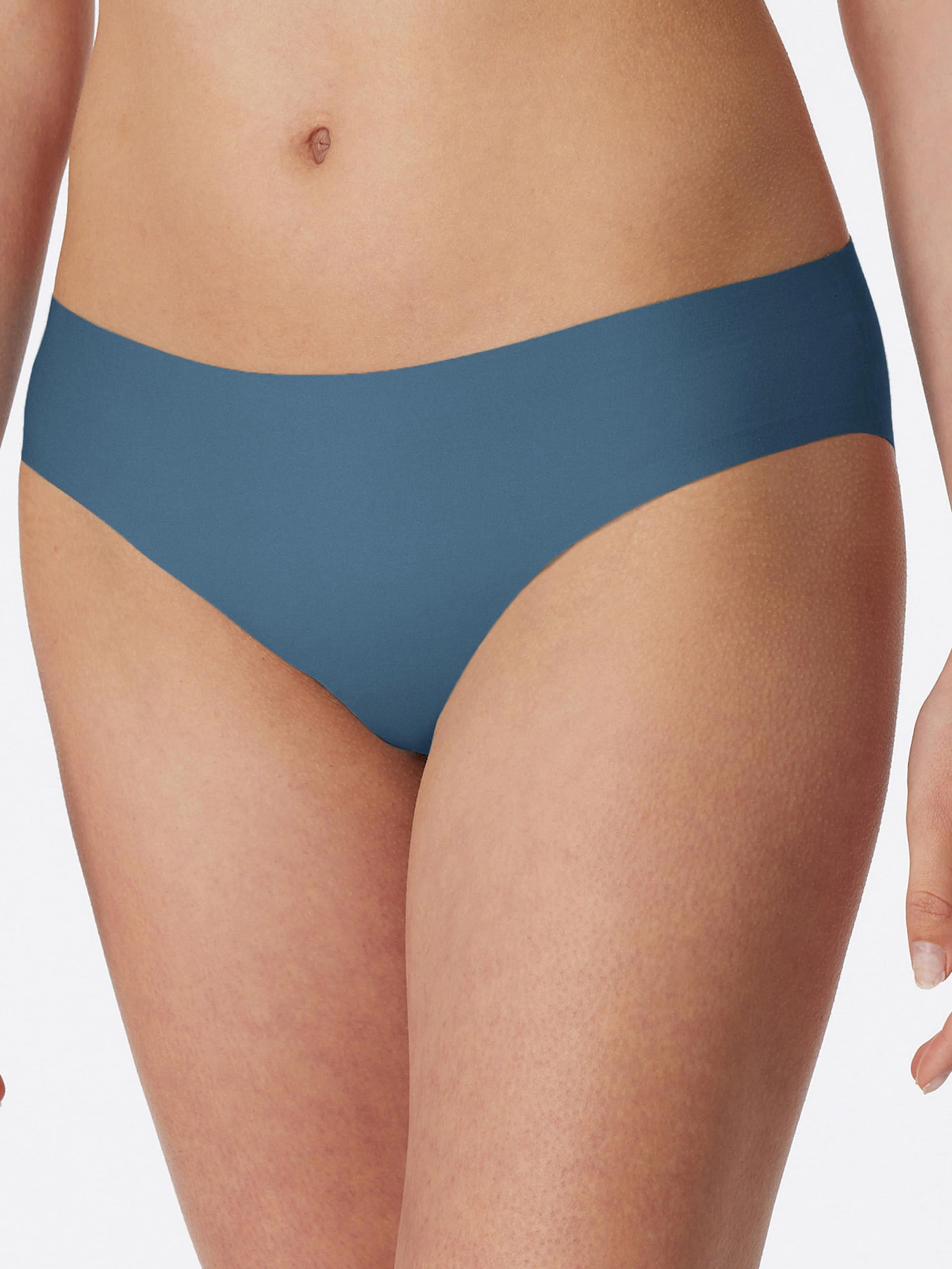 Slip ' Invisible Cotton ' SCHIESSER en bleu : devant