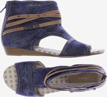 MUSTANG Sandals & High-Heeled Sandals in 39 in Blue: front