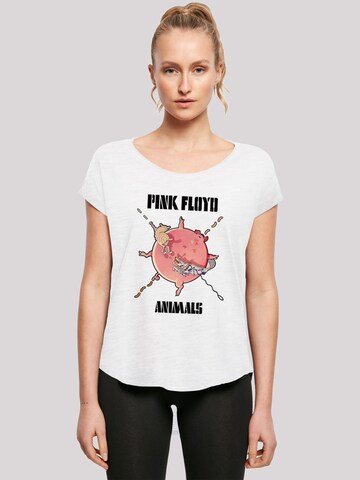 T-shirt 'Pink Floyd Animals Pig' F4NT4STIC en blanc : devant