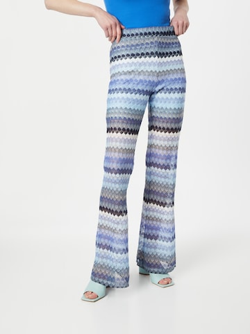 VILA Flared Trousers 'JOE' in Blue: front
