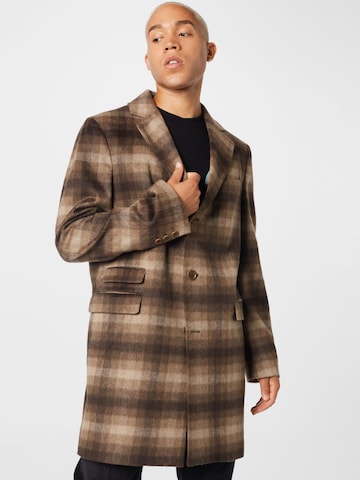 DRYKORN Between-Seasons Coat in Brown: front