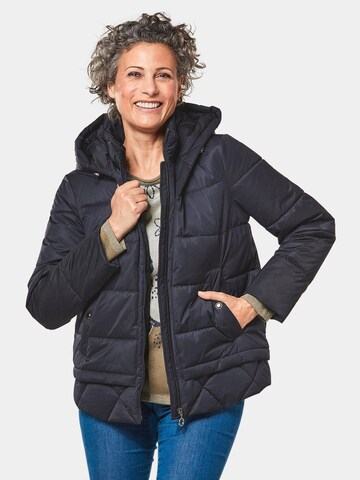 Goldner Übergangsjacke in Blau: Vorderseite