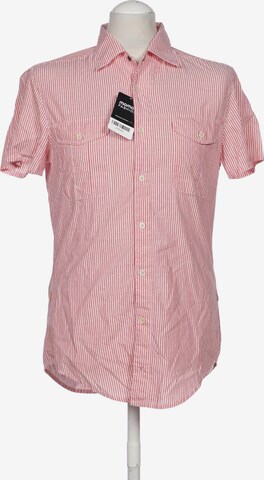 BOSS Orange Button Up Shirt in S in Pink: front
