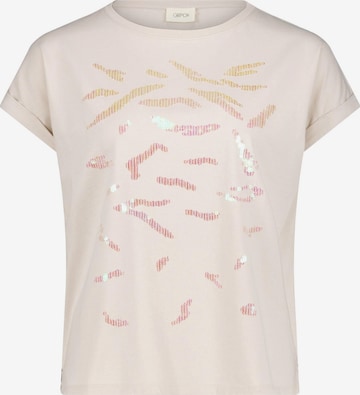 Cartoon Shirt in Beige: voorkant