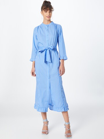 Lollys Laundry Košilové šaty 'Harper' – modrá: přední strana