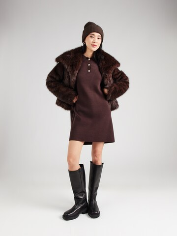PIECES Плетена рокля 'PCJASSY' в кафяво