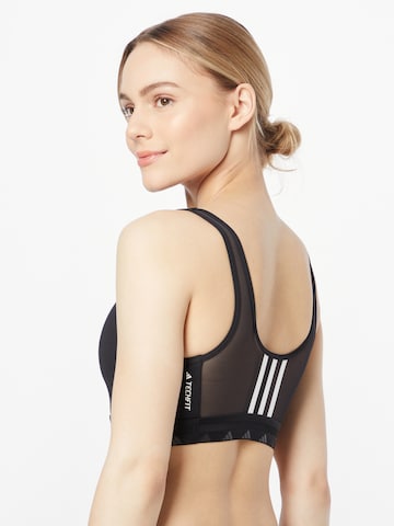 Bustieră Sutien sport 'Aeroreact' de la ADIDAS PERFORMANCE pe negru