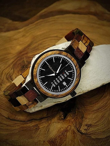 Holzwerk - Reloj analógico 'TEUTONIA' en negro