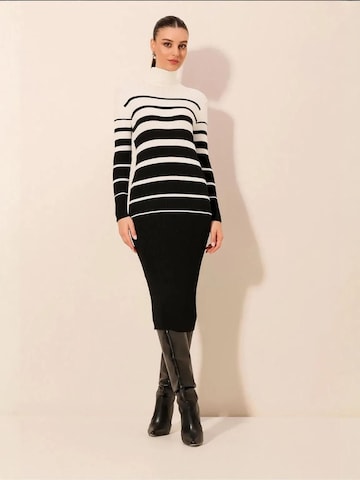 Bigdart Knit dress in Black: front