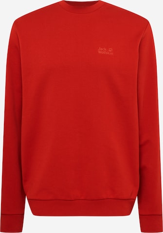 JACK WOLFSKIN Athletic Sweatshirt in Red: front