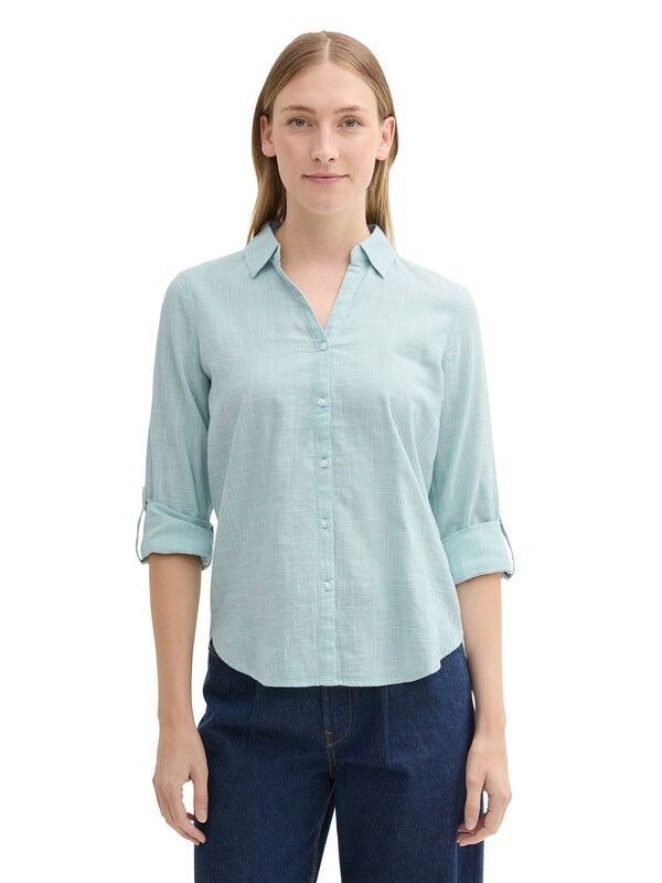 TOM TAILOR Blouse in Aqua