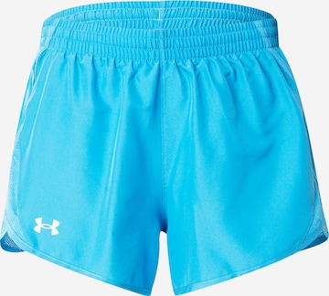 UNDER ARMOUR Спортивные штаны 'Fly By' в Синий: спереди