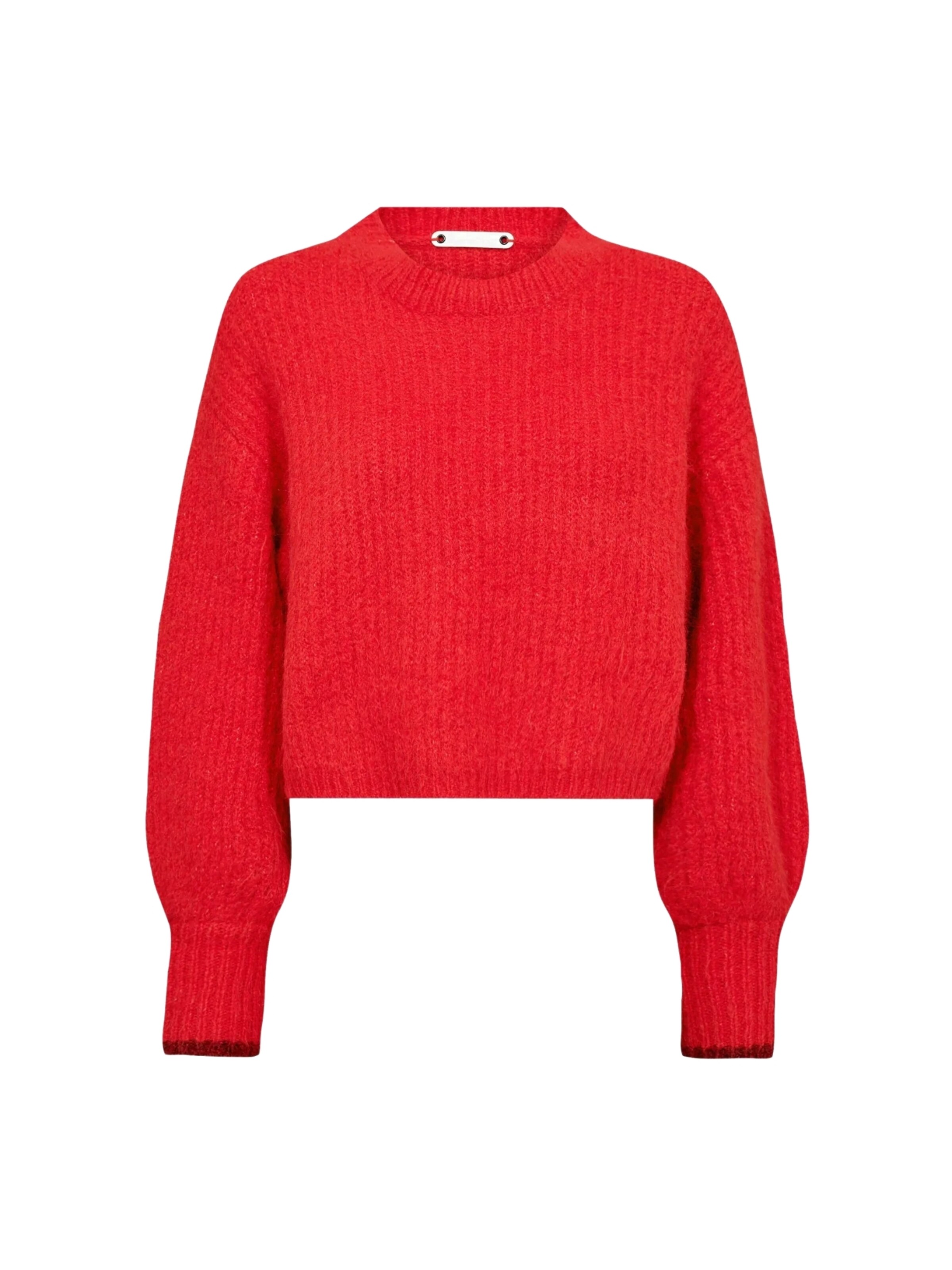 Pull-over 'CoralieCC' co'couture en rouge : devant