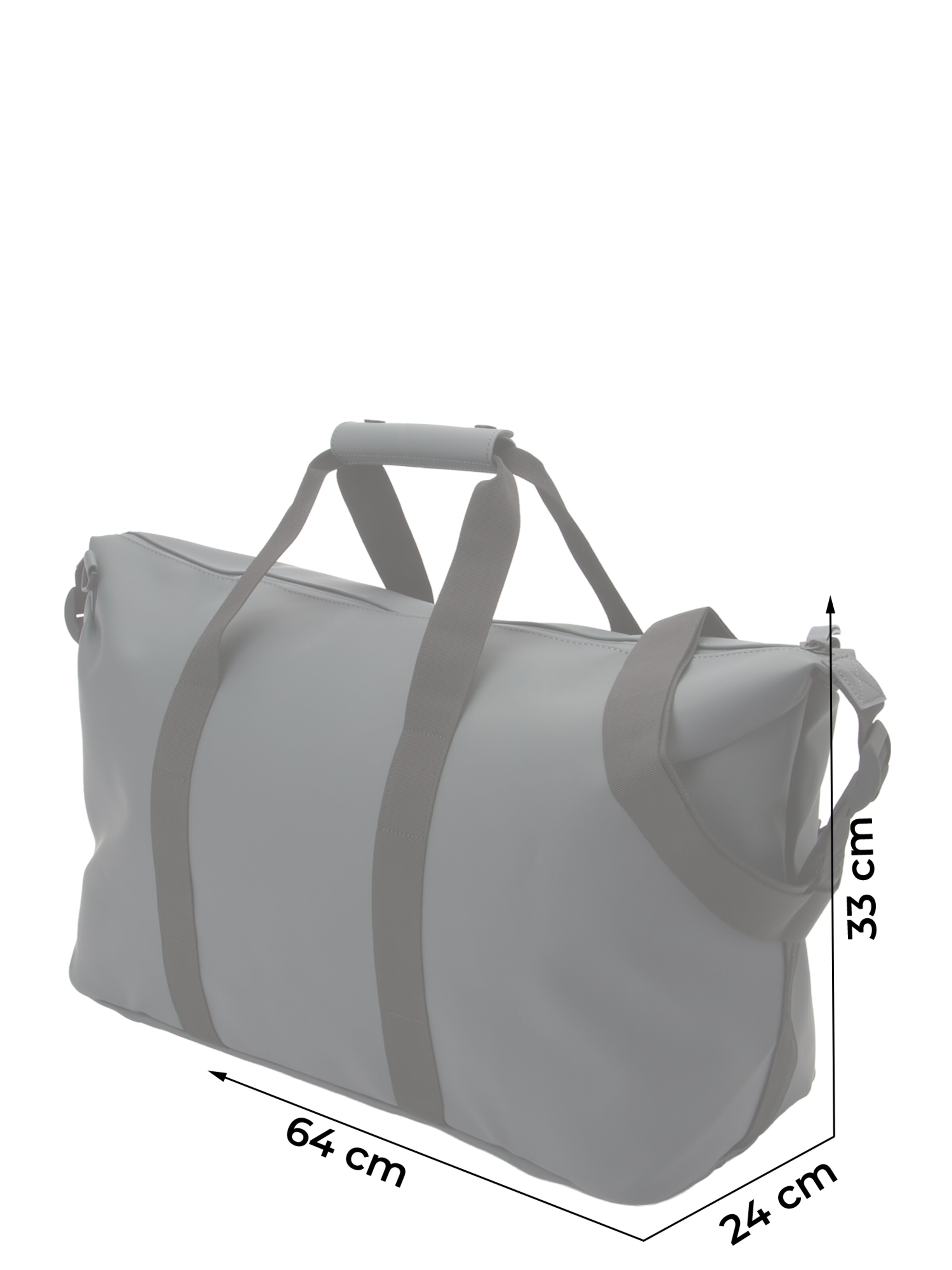 RAINS Torba weekendowa 'Hilo' w kolorze szary