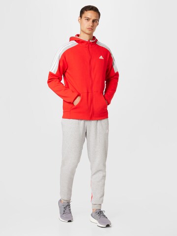 ADIDAS SPORTSWEAR Trainingsanzug 'Fleece Colorblock' in Rot: predná strana