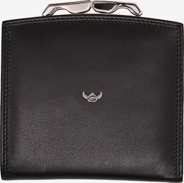 Portamonete 'Polo' di GOLDEN HEAD in nero: frontale