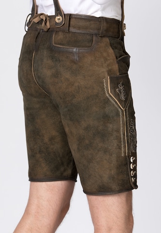 STOCKERPOINT Slimfit Klederdracht broek 'Beppo4' in Bruin