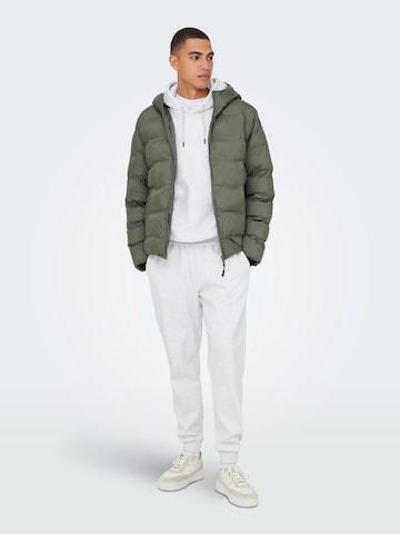 Giacca invernale 'ONSUNION' di Only & Sons in grigio