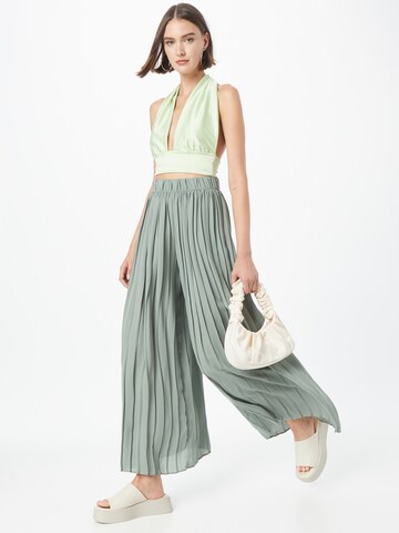 JDY Wide leg Pants 'PILA' in Green