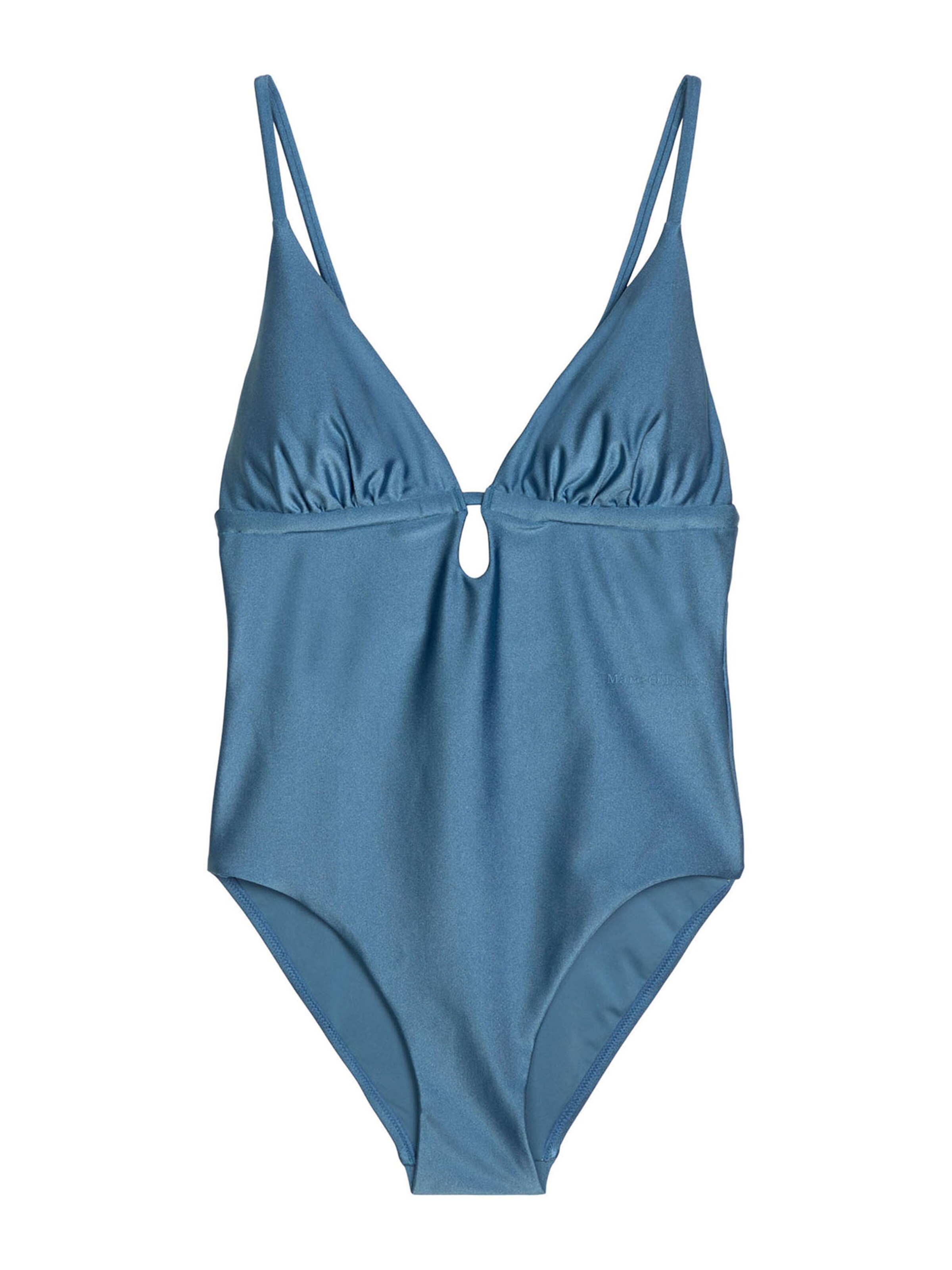 Marc O'Polo Maillot de bain ' Shiny ' en L en bleu, Vue avec produit