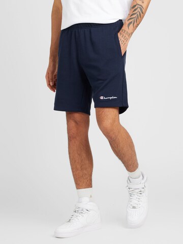 Champion Authentic Athletic Apparel Regular Broek in Blauw: voorkant