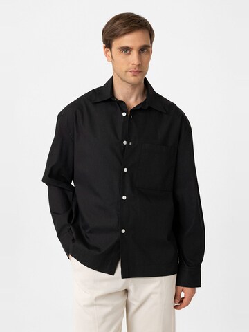 Antioch Regular fit Button Up Shirt 'Jimin' in Black: front