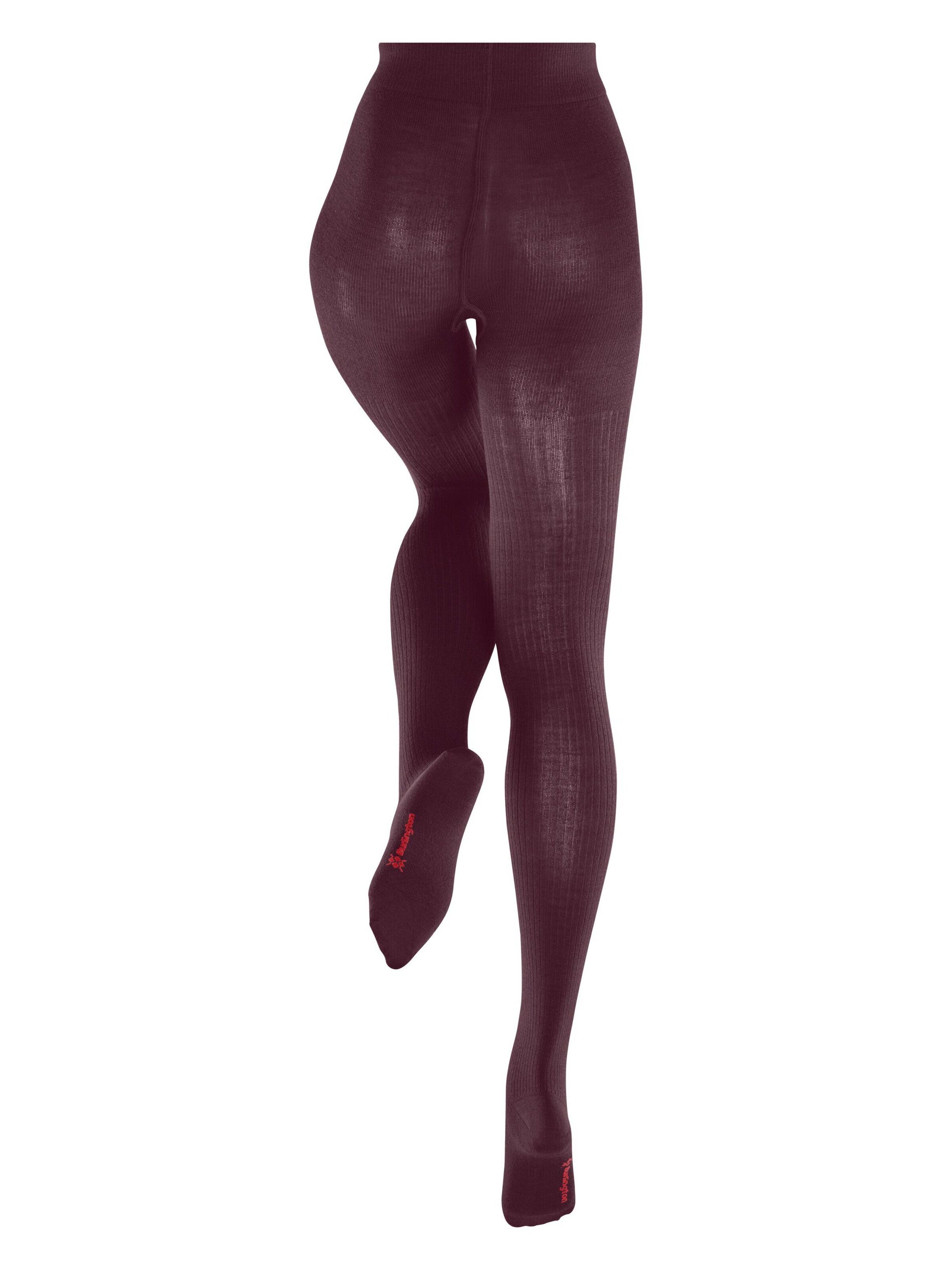 BURLINGTON Tights 'Rib Couture' in Brown