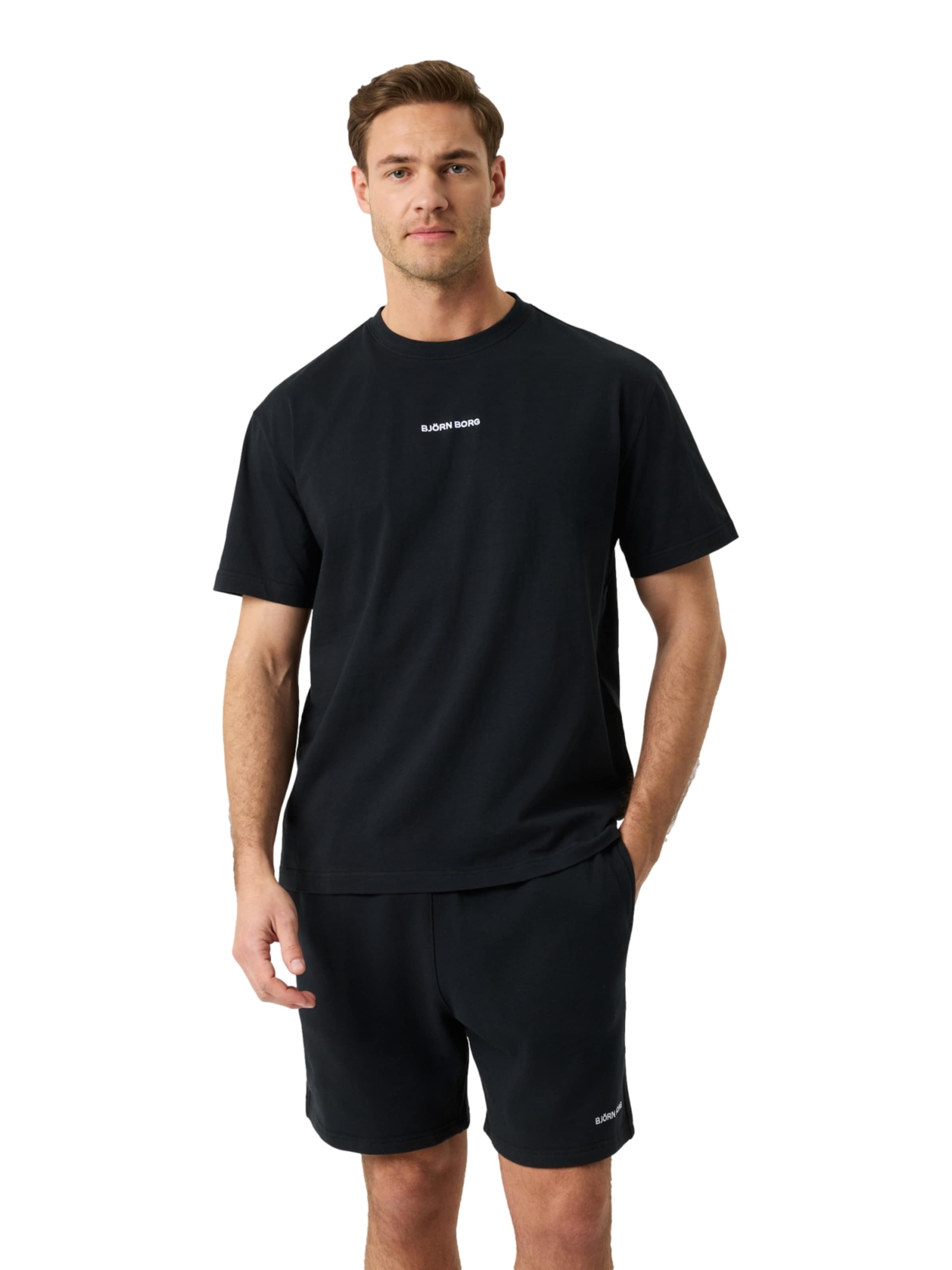 BJÖRN BORG Bluser & t-shirts i sort: forside