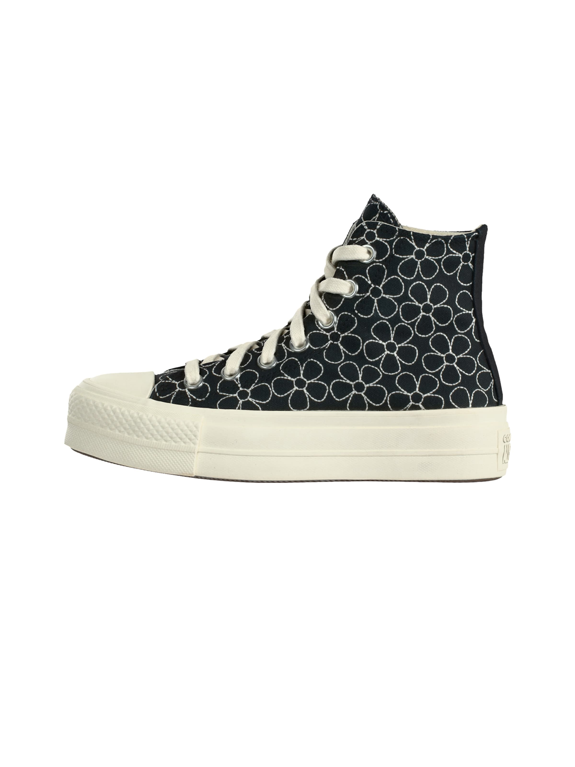 melns CONVERSE Augstie brīvā laika apavi 'CHUCK TAYLOR ALL STAR LIFT': no priekšpuses