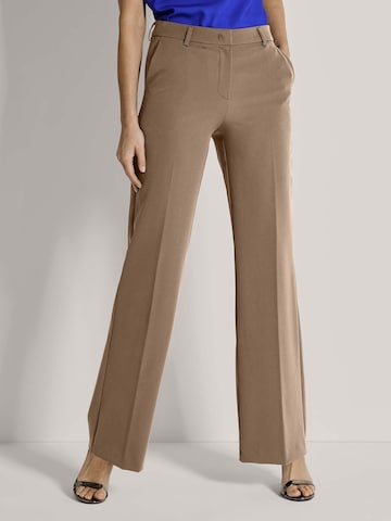 Wide Leg Pantalon à plis 'Palazzo' MADELEINE en beige : devant