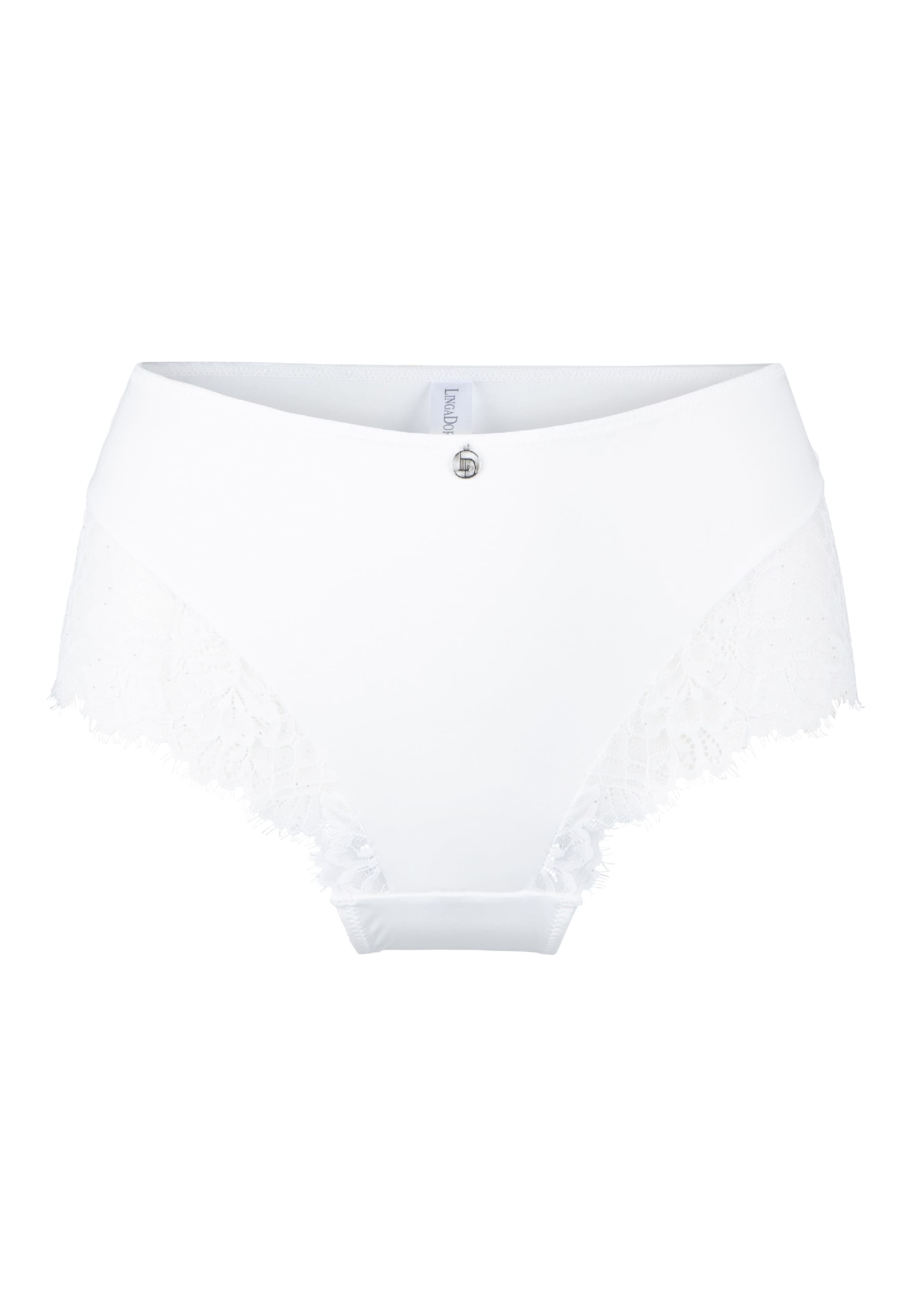 Slip di LingaDore in bianco: frontale
