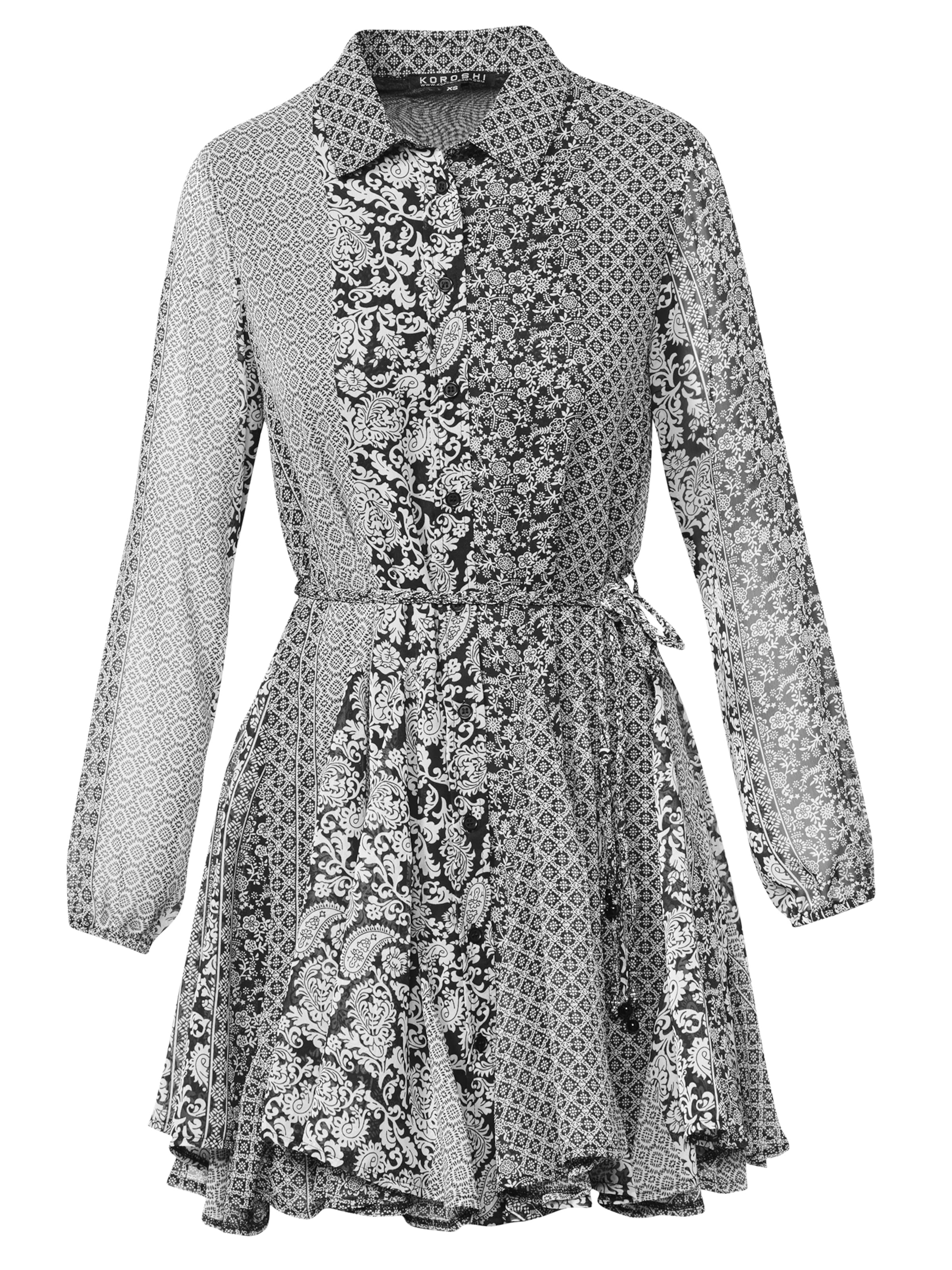 KOROSHI Μπλουζοφόρεμα σε γκρι: μπροστά