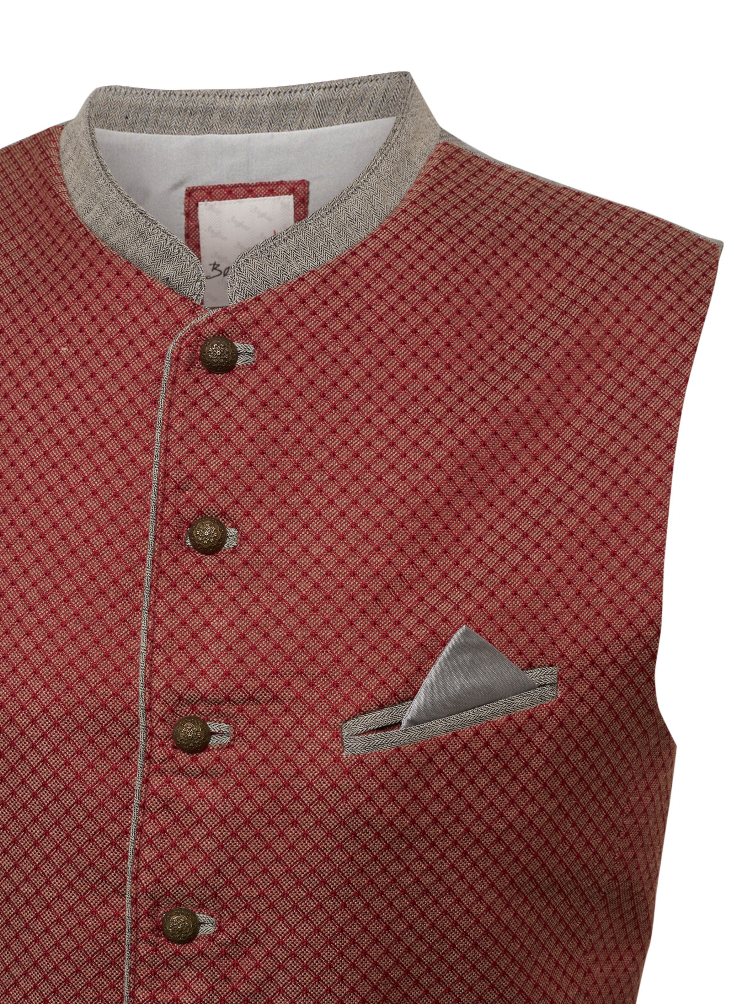 STOCKERPOINT Traditional vest 'Markus' in Red