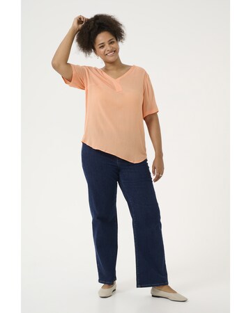 KAFFE CURVE Blus 'Ami' i orange