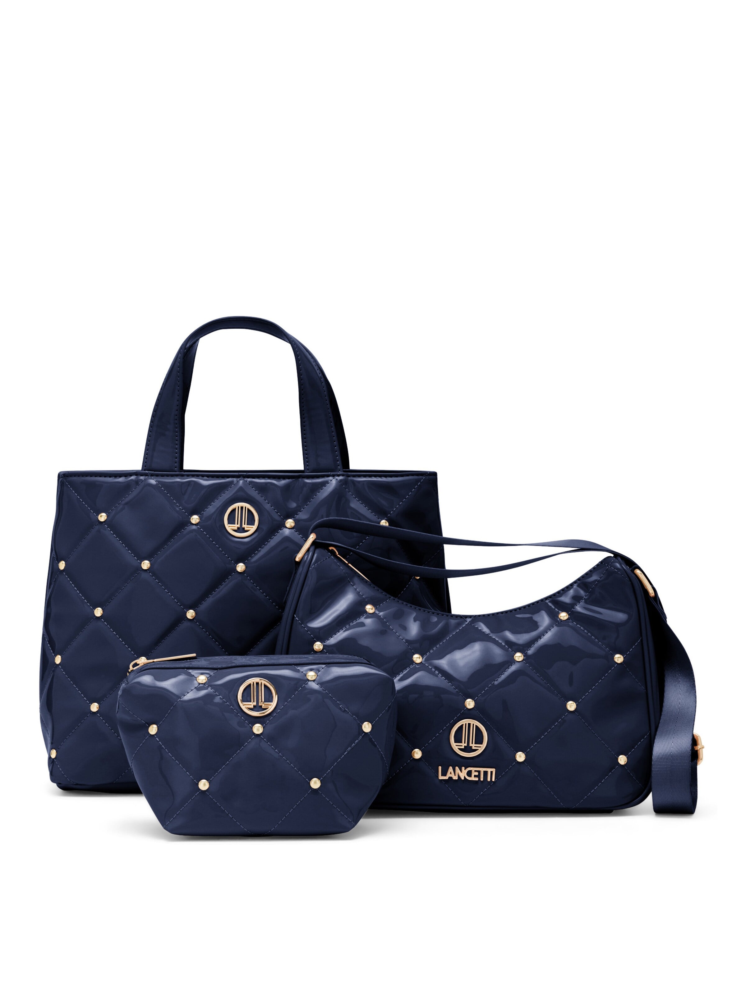 Lancetti Handbag 'Dames' in Blue: front