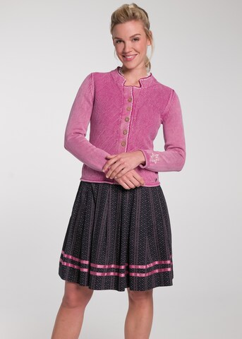 SPIETH & WENSKY Knitted Janker 'Tarana' in Pink: front
