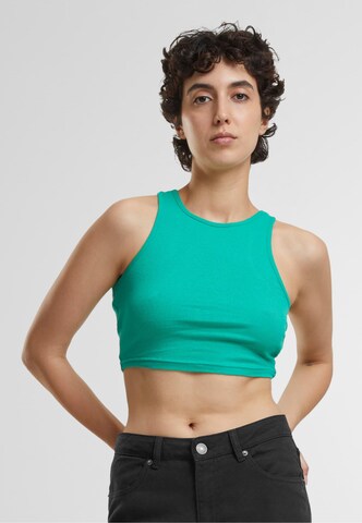 Urban Classics Bandeau Shirt in Green: front