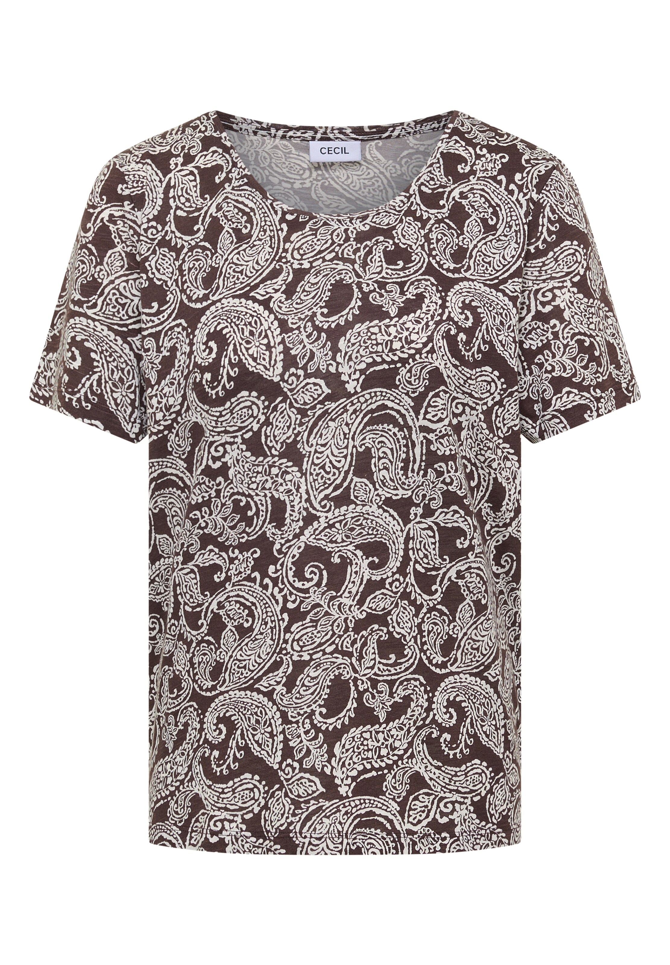 CECIL T-Shirt in Braun: Vorderseite