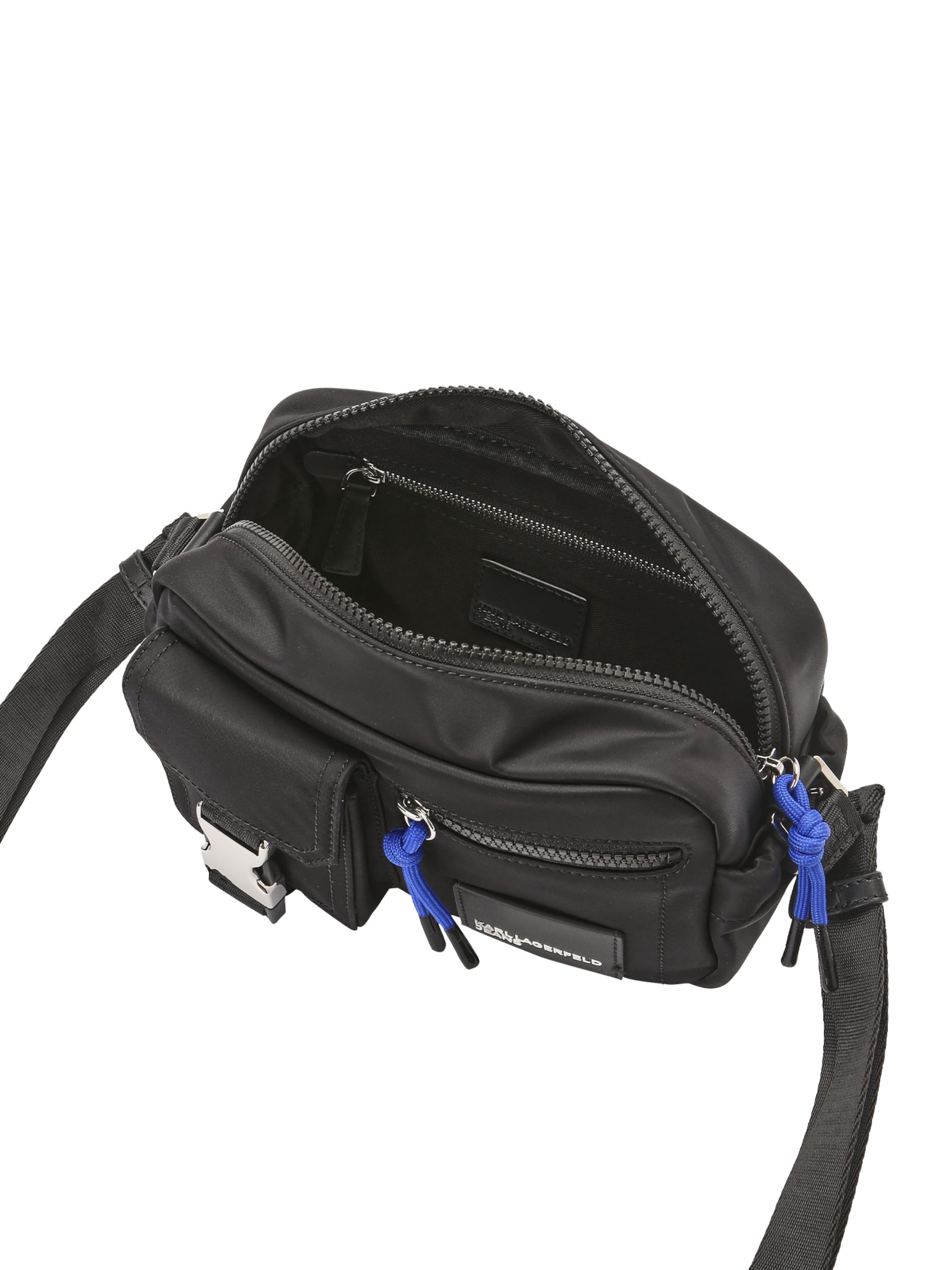 KARL LAGERFELD JEANS Taška cez rameno 'Street Camera' - Čierna