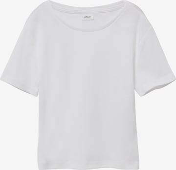 s.Oliver Shirt in Wit: voorkant