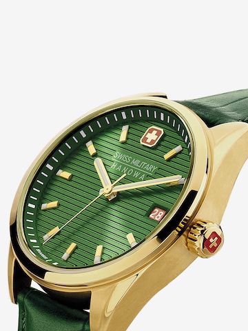 SWISS MILITARY HANOWA Analoog horloge 'Roadrunner' in Groen