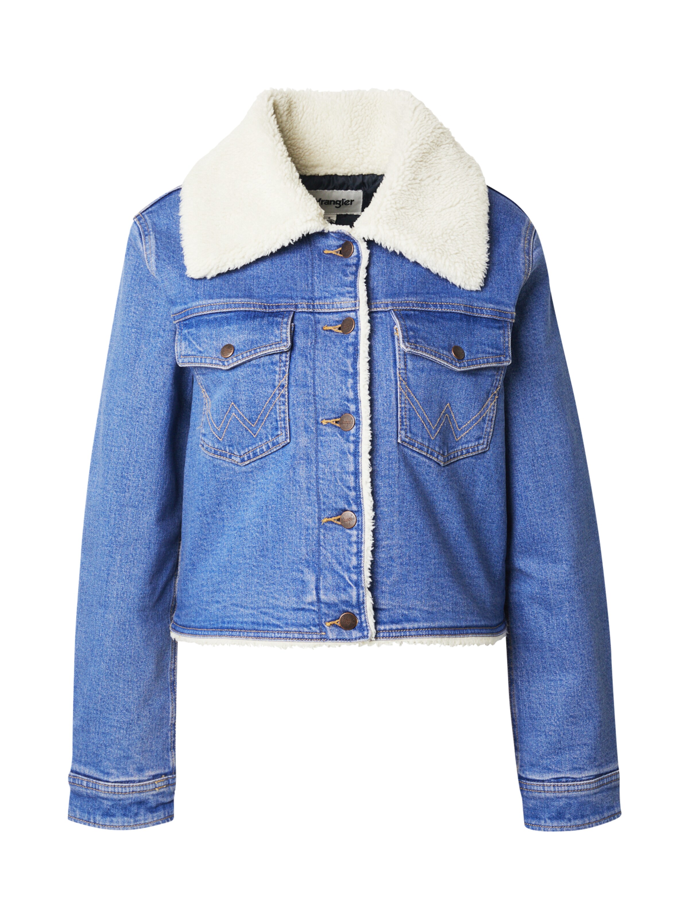 WRANGLER - Chaqueta de entretiempo 'SHERPA' en azul: frente