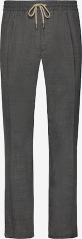 Boggi Milano Regular Pleated Pants in Grey: front