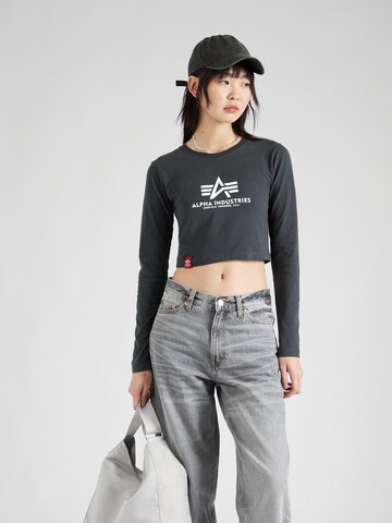 ALPHA INDUSTRIES Koszulka w kolorze szary: przód