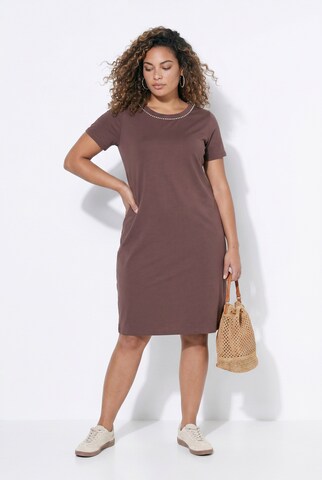 MIAMODA Dress in Brown